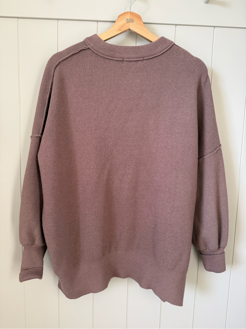 Comfy Oversized Knit Sweater in Nutmeg - Picture 3 of 4